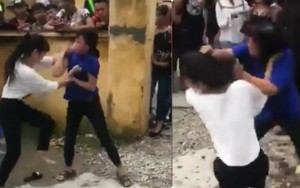 Công an đến can ngăn 2 nữ sinh đánh nhau, câu nói của người quay clip khiến tất cả phẫn nộ