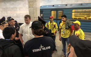 Sau trận đấu căng thẳng, fan Anh và Colombia choảng nhau trong tàu điện ngầm