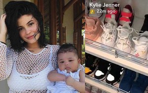 Mới 5 tháng tuổi, công chúa nhỏ của Kylie Jenner đã có BST giày hiệu trị giá hơn nửa tỷ