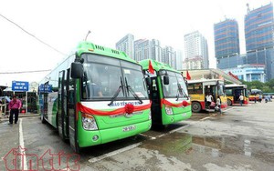 Ba tuyến buýt sử dụng nhiên liệu sạch lần đầu tiên chạy tại Hà Nội