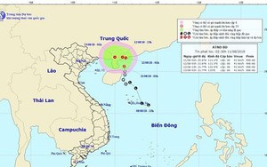 Áp thấp nhiệt đới trên Biển Đông di chuyển theo hướng Bắc