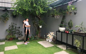 Ngắm căn biệt thự với sân vườn xanh mướt và ngập tràn tiếng cười của vợ chồng MC Ốc Thanh Vân