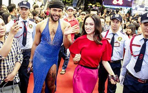 Hương Giang Idol sánh đôi cùng "thánh catwalk" tới chúc mừng Đàm Vĩnh Hưng