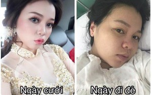 Đua nhau so sánh ảnh lúc cưới và lúc đi đẻ, hội chị em nhìn xong không dám tin đó chính là mình