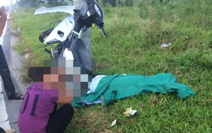 Tông xe máy vào cột đèn cao áp ở Hà Nội, nam thanh niên tử vong tại chỗ