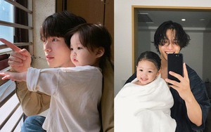 Nam thần Hàn Quốc từng đóng MV của Min: Ông bố cực cưng chiều và dịu dàng khi ở cạnh cô con gái nhỏ