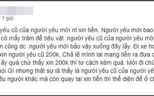 Tố người yêu cũ của bạn trai “tư cách kém” khi xin 200 nghìn, cô gái bị hội chị em nhắc nhở điều này