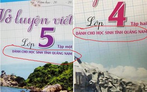Vở luyện viết chỉ dành cho học sinh Quảng Nam: Bắt buộc hay không bắt buộc?