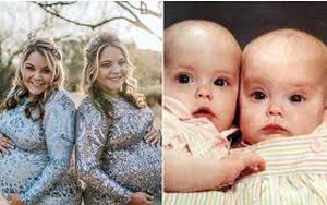 Hai chị em sinh đôi mang bầu rồi sinh con cùng 1 ngày tại cùng 1 bệnh viện, nhìn khuôn mặt 2 đứa trẻ mọi người lại càng ngạc nhiên