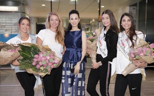 Cựu người mẫu Paris Vũ ra sân bay đón Hoa hậu Áo đến thăm Việt Nam