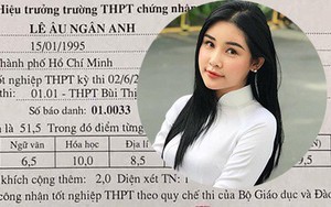 Lê Âu Ngân Anh bị bạn thân nghi ngờ trình độ học vấn