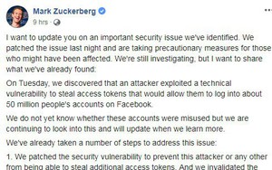 Ông chủ Facebook cập nhật lỗi bảo mật gấp trên trang cá nhân, người dùng Việt cần làm gì?