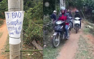 Dân tự lập "trạm thu phí" đi qua bờ ao