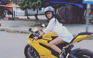 Cô gái Huế dịu dàng cưỡi motor vàng nửa tỷ dạo phố là tâm điểm MXH hôm nay