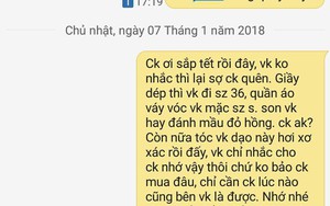 Các chị thi nhau nhắn tin theo trào lưu đòi quà "sắp Tết rồi, em sợ anh quên", và đây là phản ứng của các anh chồng