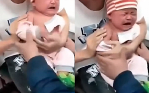 Đang tiêm phòng, em bé 6 tháng tuổi bất ngờ thốt lên ‘đau quá’