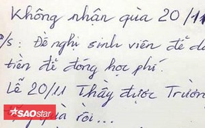 Thầy giáo 'trường người ta' tuyên bố không nhận quà ngày 20/11 với lý do hết sức đáng yêu