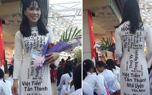 Cô giáo nhà người ta: Diện áo dài in tên toàn bộ học sinh trong lớp nhân ngày 20/11