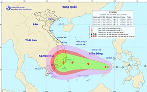 Áp thấp nhiệt đới khả năng mạnh lên thành bão đi vào Biển Đông, gây mưa lớn ở miền Trung