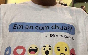 Không còn là tin nhắn, câu tán gái kinh điển 'Em ăn cơm chưa' đã trở thành quote và được in hẳn lên áo thun!