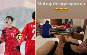Bức ảnh chứng minh Duy Mạnh ra sân cỏ thì 'gắt' không ai bằng nhưng ngoài đời lại là chàng trai lầy vô biên