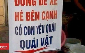 Chủ quán phở bị 'ném đá' tả tơi vì tấm bảng 'quý khách vui lòng đừng để xe hè bên cạnh, có con yêu quái, quái vật' chọc tức hàng xóm