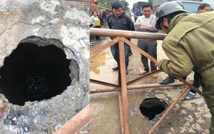 Thực hư thông tin "hố tử thần" sâu gần 10 mét xuất hiện giữa quốc lộ, bên trong có vàng