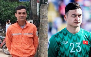 Dân mạng phát hiện Đặng Văn Lâm phiên bản 'thợ điện', dáng đứng, khuôn mặt giống như tạc