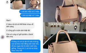 Chiếc túi gây tranh cãi khắp MXH: Khách “tố” hàng thật khác mẫu, chủ shop khẳng định giống 100%