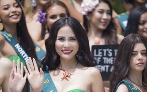 Hoàng Hạnh được xếp đứng trung tâm, nhan sắc nhiều thí sinh Hoa Hậu Trái Đất 2019 "gây choáng"