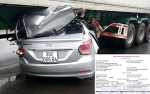 Ai là chủ xe biển số Hà Nội chui gầm container, hai người đàn ông tử vong?