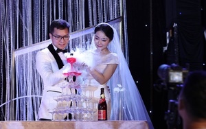 BTV Thời sự Thu Hà nồng nàn hôn chồng điển trai trong lễ cưới