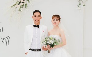 Bức ảnh cưới nhìn qua thì thấy bình thường nhưng soi kỹ thấy khuôn mặt cô dâu có vấn đề