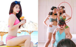 Lần hiếm hoi Nhã Phương mặc bikini sau khi lấy Trường Giang