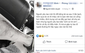 Cô gái đòi lái ô tô chở bạn trai nhậu say về và cái kết phũ phàng sau câu nói: "Anh cứ tin em"