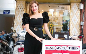 Hoa hậu Phan Hoàng Thu tặng bánh mỳ miễn phí cho người nghèo hàng ngày