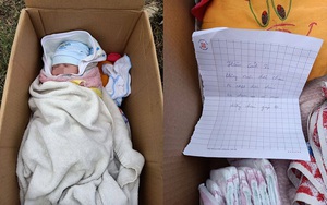 Em bé bị bỏ rơi trong thùng carton ven đường, tờ giấy người mẹ để lại gây bức xúc