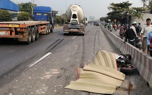 Va chạm với xe bồn trong làn ô tô, 2 thanh niên bị cán thương vong ở Đồng Nai