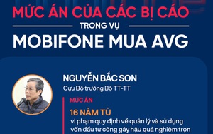 Tuyên án cựu Bộ trưởng Nguyễn Bắc Son, Trương Minh Tuấn và đồng phạm trong vụ MobiFone mua AVG
