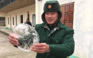 Băng giá đã xuất hiện tại xã biên giới của Nghệ An