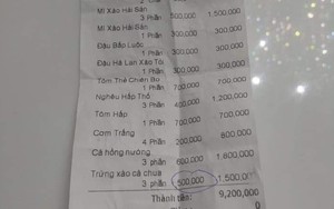Xác minh vụ hóa đơn nghi "chặt chém" trứng xào cà chua giá 500.000 đồng