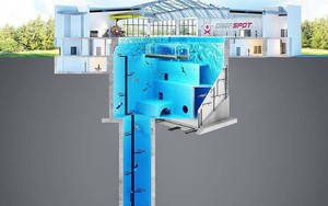 Sắp mở cửa hồ bơi sâu nhất thế giới, chứa 8000 mét khối nước, sâu 45m