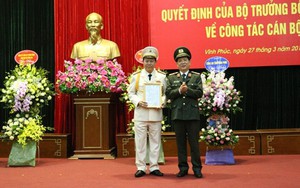 Công bố quyết định bổ nhiệm giám đốc Công an tỉnh Vĩnh Phúc
