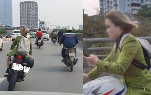 Cô gái phóng xe phân khối lớn khiến bao phương tiện tò mò áp sát, thấy rồi lại lùi xuống