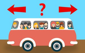 Chiếc xe buýt đang đi về hướng nào: 99% người được hỏi đều trả lời sai, còn bạn?