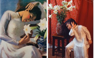 Đưa con gái đi chụp hình theo bức tranh nổi tiếng, mẹ "khóc dở mếu dở" khi nhìn sản phẩm