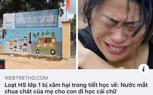 Lấy ảnh thân nhân liệt sĩ khóc minh họa cho vụ xâm hại, Webtretho còn nói 48 tiếng mới gỡ