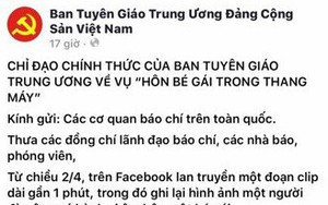 Tài khoản Facebook giả mạo Ban Tuyên giáo Trung ương đăng tải thông tin thất thiệt