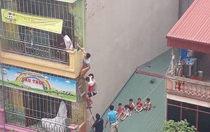Hà Nội: Cháy trường mầm non tư thục, người dân trèo tầng 4 giải cứu nhiều học sinh