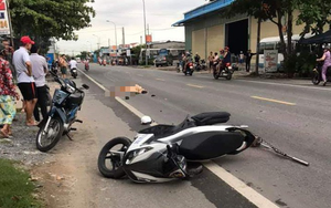 Tiền Giang: Thượng úy cảnh sát giao thông bị xe container cán tử vong tại chỗ